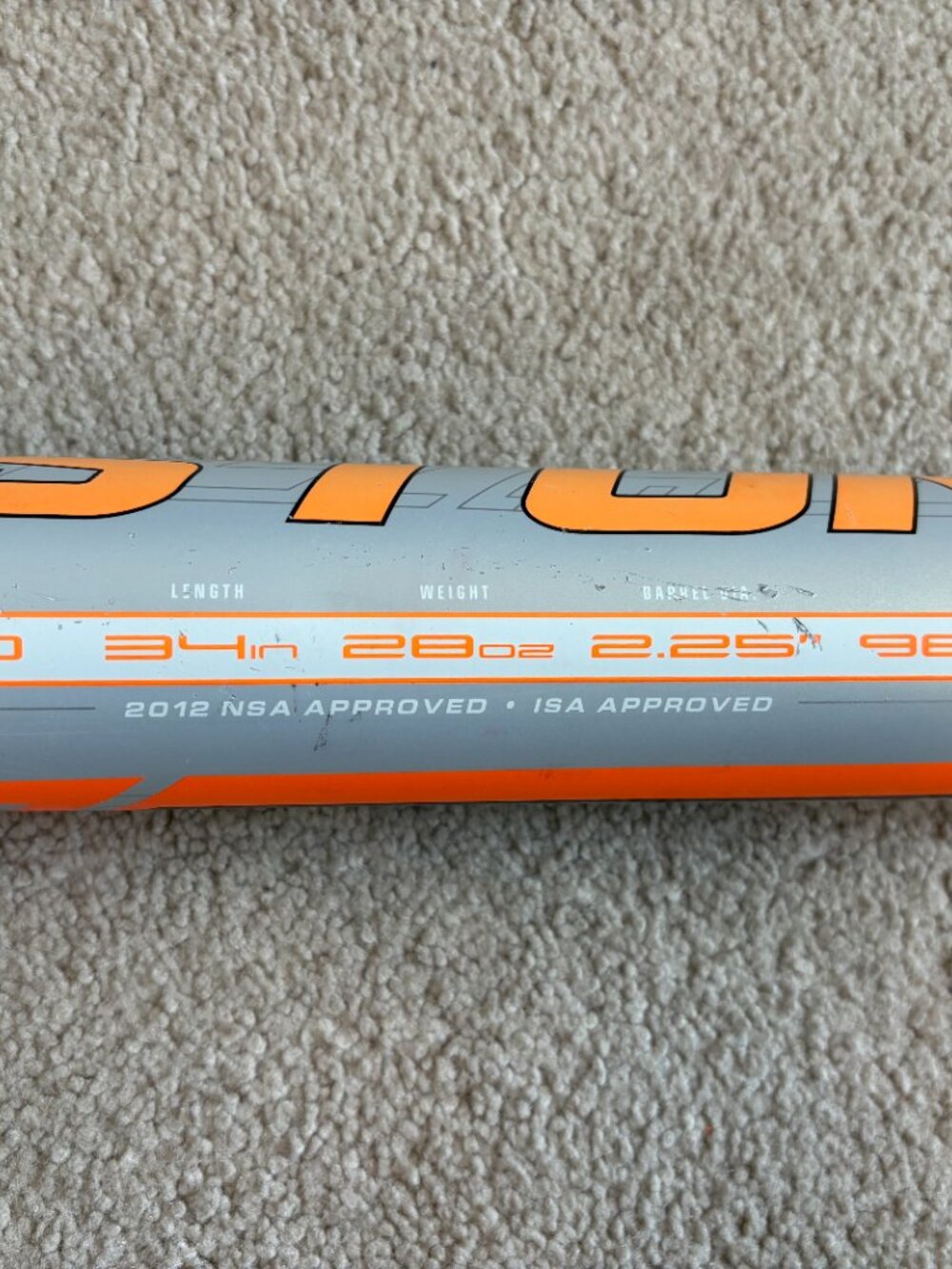 Easton Rebel SP10 Softball Bat 34" 28oz 2.25 diameter 98MPH - Picture 4 of 7